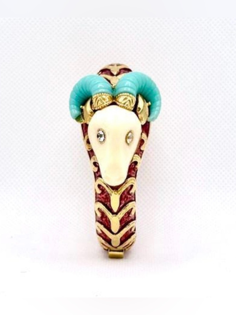 Hattie Carnegie Enamel Bangle Bracelet
